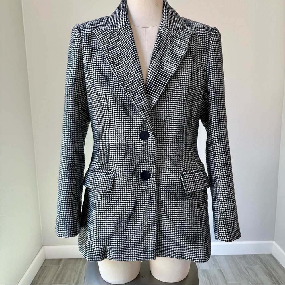NWOT ASTR Arlo Houndstooth Oversized Blazer Jacket Size M - Picture 4 of 9